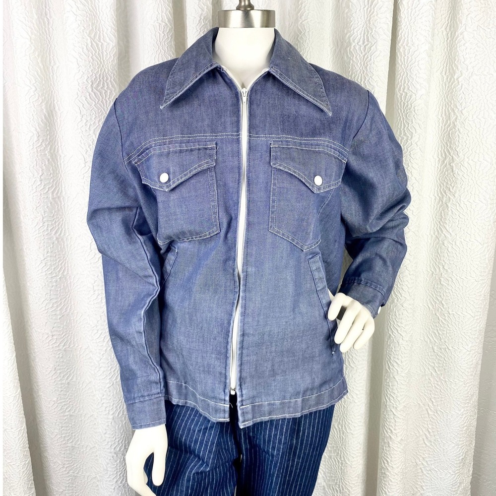 Vintage Goodyear Racing Jacket, Dagger Collars, Vintage Racing Gear, Size Medium - Picture 2 of 11